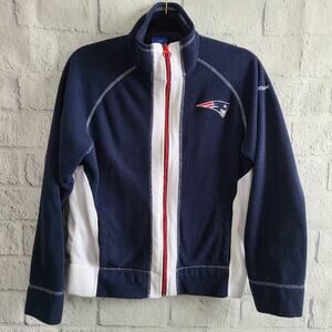 NFL New England Patriots Fleece Zip Up Jacket SZ M